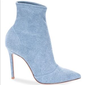 Gianvito Rossi Denim Stretch 105mm Booties